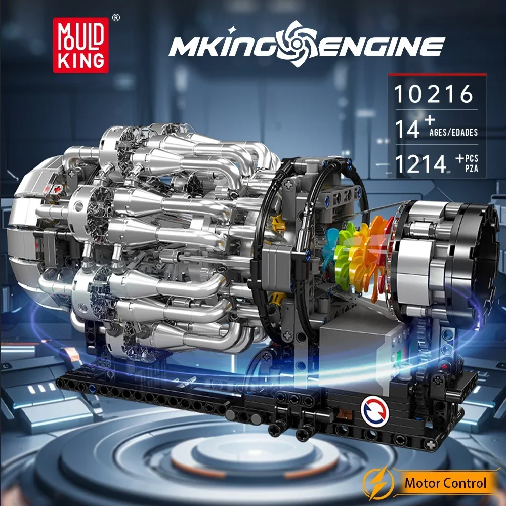 Mould King 10216 Turbojet Engi - Model Kit Engine ulasan dan harga
